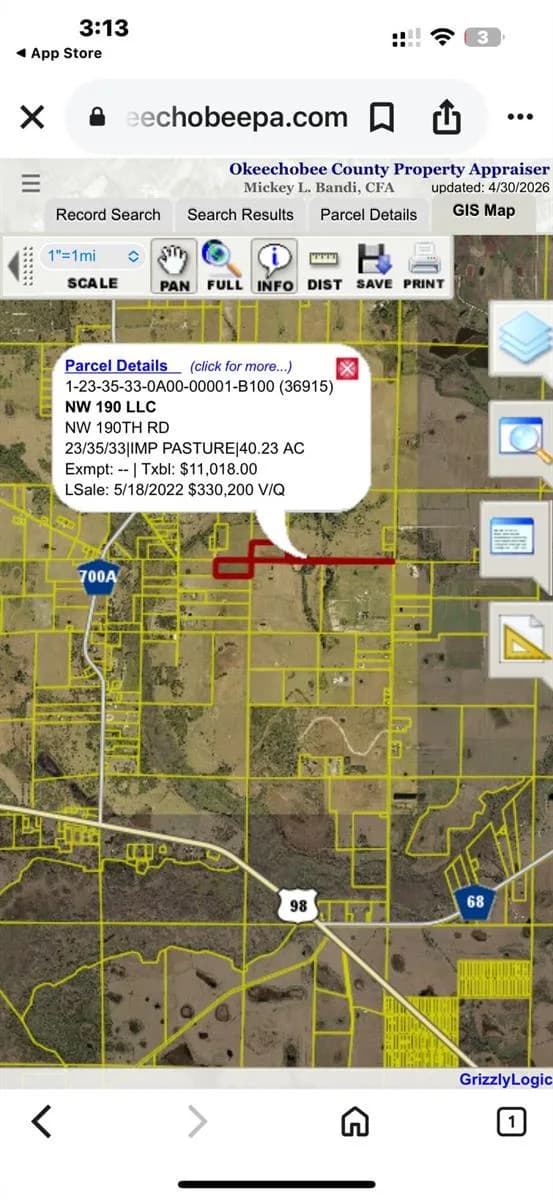 0 NW 190th, Okeechobee FL 34972
